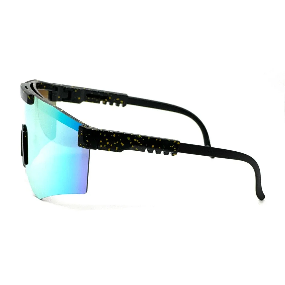 Shield Sunglasses Mirrored Lens Oversized Visor Sport Sunglasses Men Street Wear